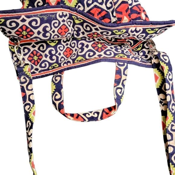 Vera Bradley Rare Retired Sun Valley Two Way Tote Crossbody Purse Large Bag - Picture 5 of 12